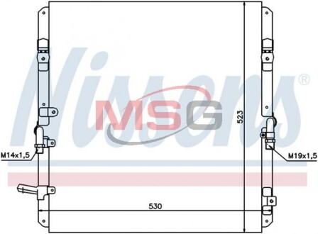 Конденсатор, кондиционер - NISSENS 94053