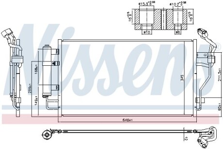 Радіатор кондиціонера First Fit - NISSENS 940583