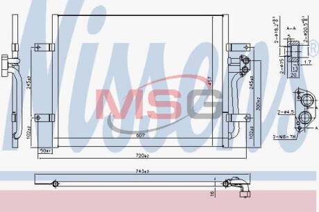 Радіатор кондиціонера - NISSENS 940585