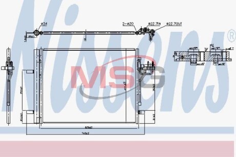 Радіатор кондиціонера - NISSENS 940586