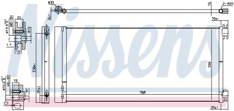 Радіатор кондиціонера First Fit - NISSENS 940596