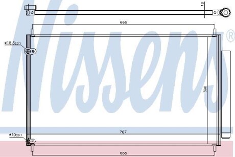 Радіатор кондиціонера - NISSENS 940609