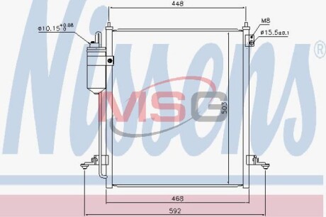 Радіатор кондиціонера First Fit - (7812A171, MN123606, MN123642) NISSENS 940610