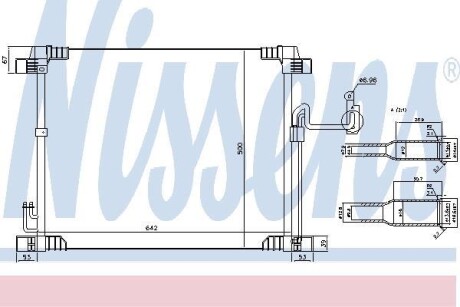 Конденсатор - (921101BH0A, 921101BA0A) NISSENS 940616