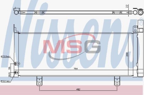 Радіатор кондиціонера - NISSENS 940639