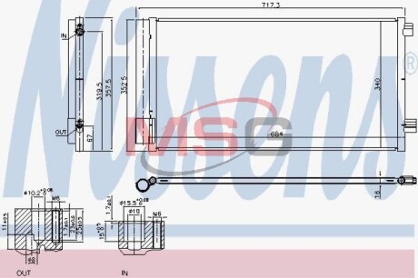 Радіатор кондиціонера - NISSENS 940678