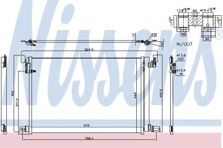 Радіатор кондиціонера First Fit - (4M0816421B) NISSENS 940685