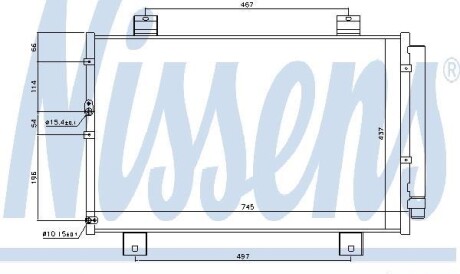 Skraplacz TOYOTA HIGHLANDER KLUGER 08- - NISSENS 940697