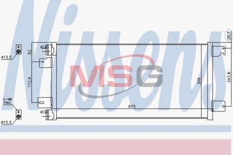 Радіатор кондиціонера - NISSENS 940701