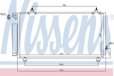 Радіатор кондиціонера - NISSENS 940710