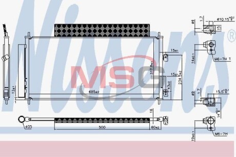 Конденсатор - (80110TF3E01) NISSENS 940737