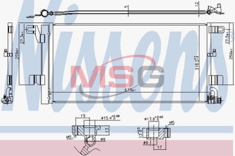 Радіатор кондиціонера First Fit - NISSENS 940752