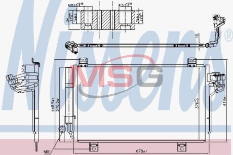 Конденсатор - (d11R61480A) NISSENS 940775