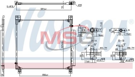 Радіатор кондиціонера First Fit - NISSENS 940799