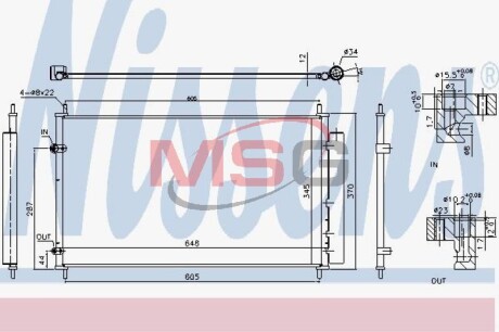 Радіатор кондиціонера - NISSENS 940804