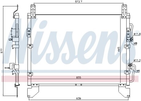 Радіатор кондиціонера - NISSENS 940805