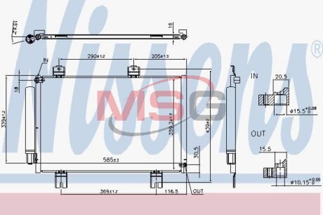 Конденсатор - (80100T5A003) NISSENS 940810