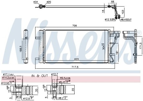 Радіатор кондиціонера First Fit - NISSENS 940831