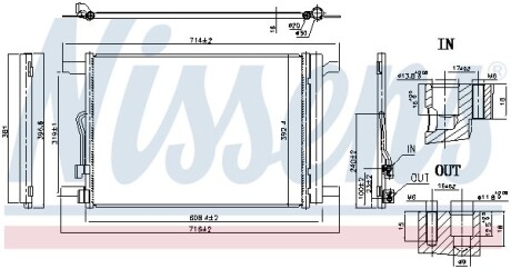 Радиатор кондиционера в сборе - NISSENS 940834