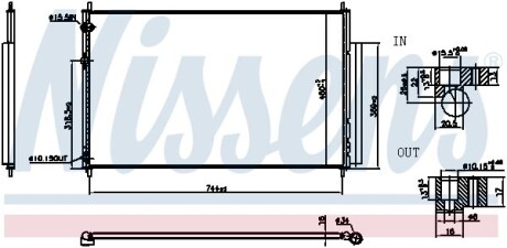 Радіатор кондиціонера - NISSENS 940837