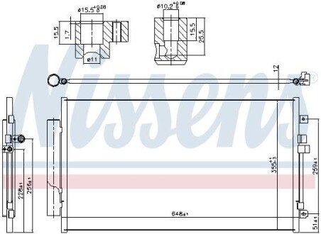 Радіатор кондиціонера - NISSENS 941064