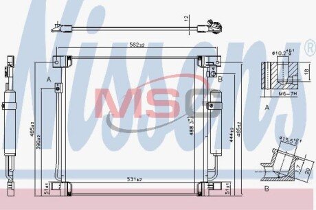 Радіатор кондиціонера First Fit - (7812A292) NISSENS 941078