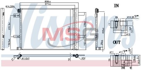 Фото 2 - Радіатор кондиціонера NISSENS 941090