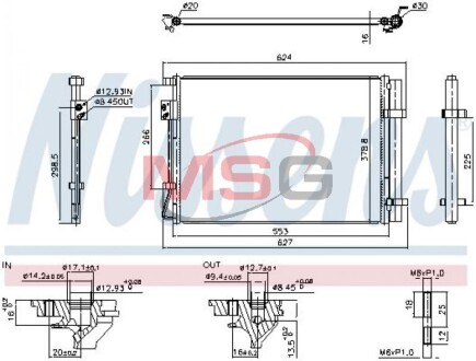 Фото 2 - Радиатор кондиционера NISSENS 941161