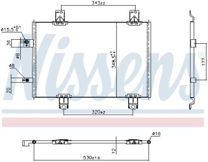 Радіатор кондиціонера в зборі - NISSENS 941174