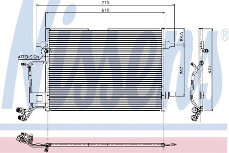 Конденсатор, кондиционер - NISSENS 94207