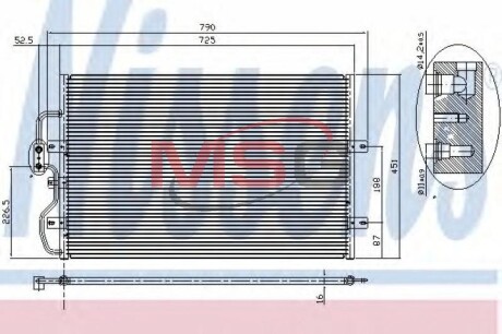 Конденсатор, кондиционер - (1474080080, 1486721080, 6455Q6) NISSENS 94210