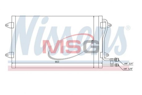 Конденсатор, кондиционер - NISSENS 94258