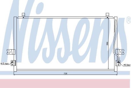 Конденсатор, кондиционер - NISSENS 94297