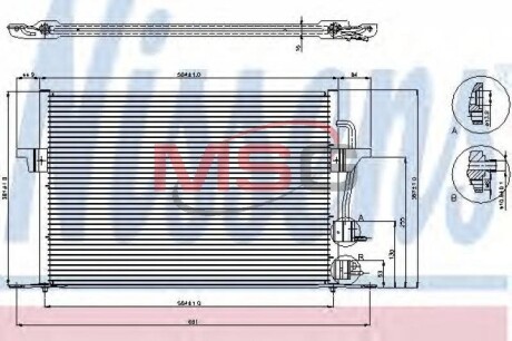 Конденсатор, кондиционер - NISSENS 94308