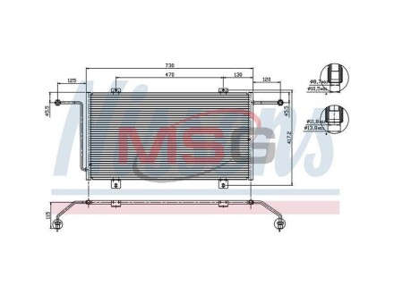 Конденсатор, кондиционер - NISSENS 94326