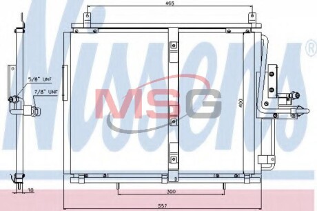 Конденсатор, кондиционер - (1248301270, A1248301270) NISSENS 94377