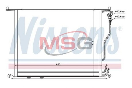 Радіатор кондиціонера First Fit - NISSENS 94380