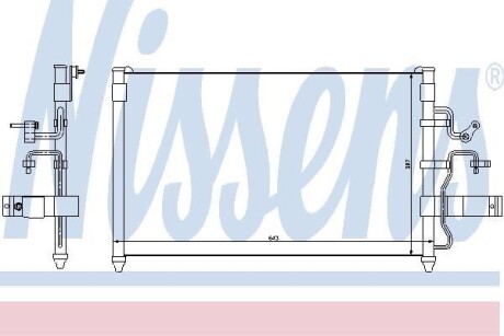 Конденсатор, кондиционер - NISSENS 94413