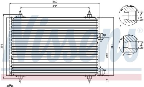 Фото 6 - Радиатор кондиционера NISSENS 94570