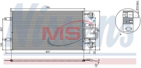 Конденсатор, кондиционер - NISSENS 94678