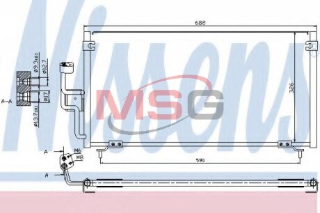 Конденсатор, кондиционер - NISSENS 94702