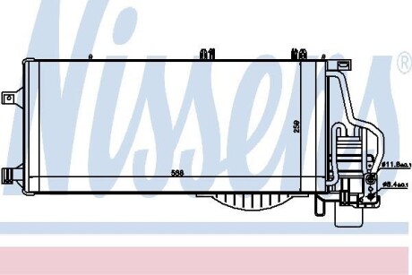 Конденсатор, кондиционер - NISSENS 94722