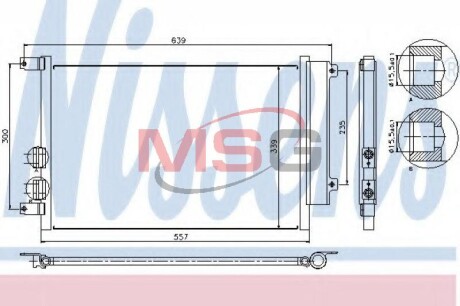 Конденсатор, кондиционер - (46814850) NISSENS 94744