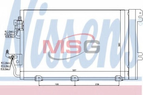 Радіатор кондиціонера First Fit - NISSENS 94767