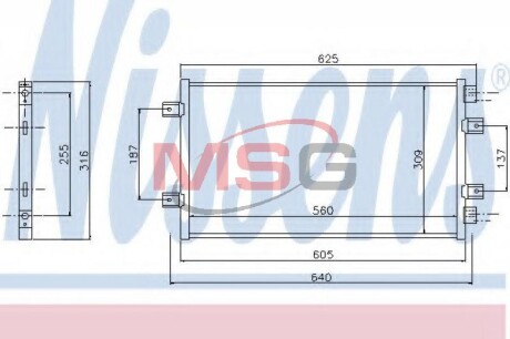 Конденсатор, кондиционер - (46799862, 46803037) NISSENS 94811