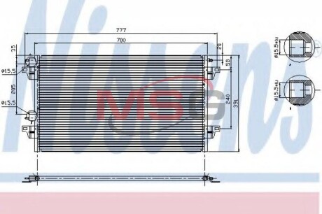 Радіатор кондиціонера First Fit - NISSENS 94856