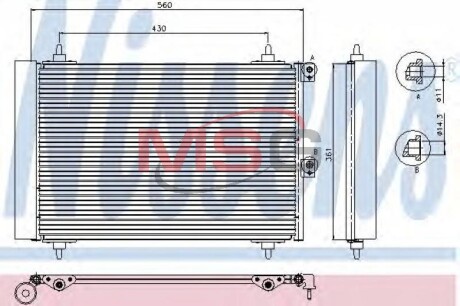 Радіатор кондиціонера First Fit - NISSENS 94870