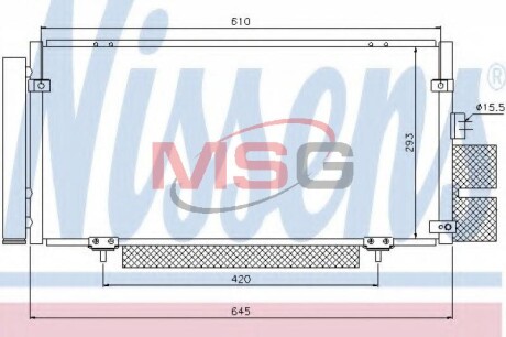 Радіатор кондиціонера First Fit - NISSENS 94885