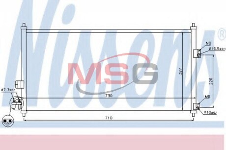 Конденсатор, кондиционер - NISSENS 94889