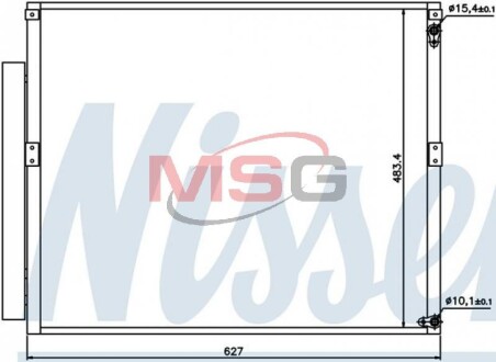 Конденсатор, кондиционер - (8846160090, 8846160091) NISSENS 94919